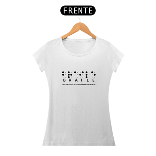 Camiseta feminina Braile