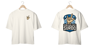 Nome do produto Camiseta oversized Orgulho Surdo