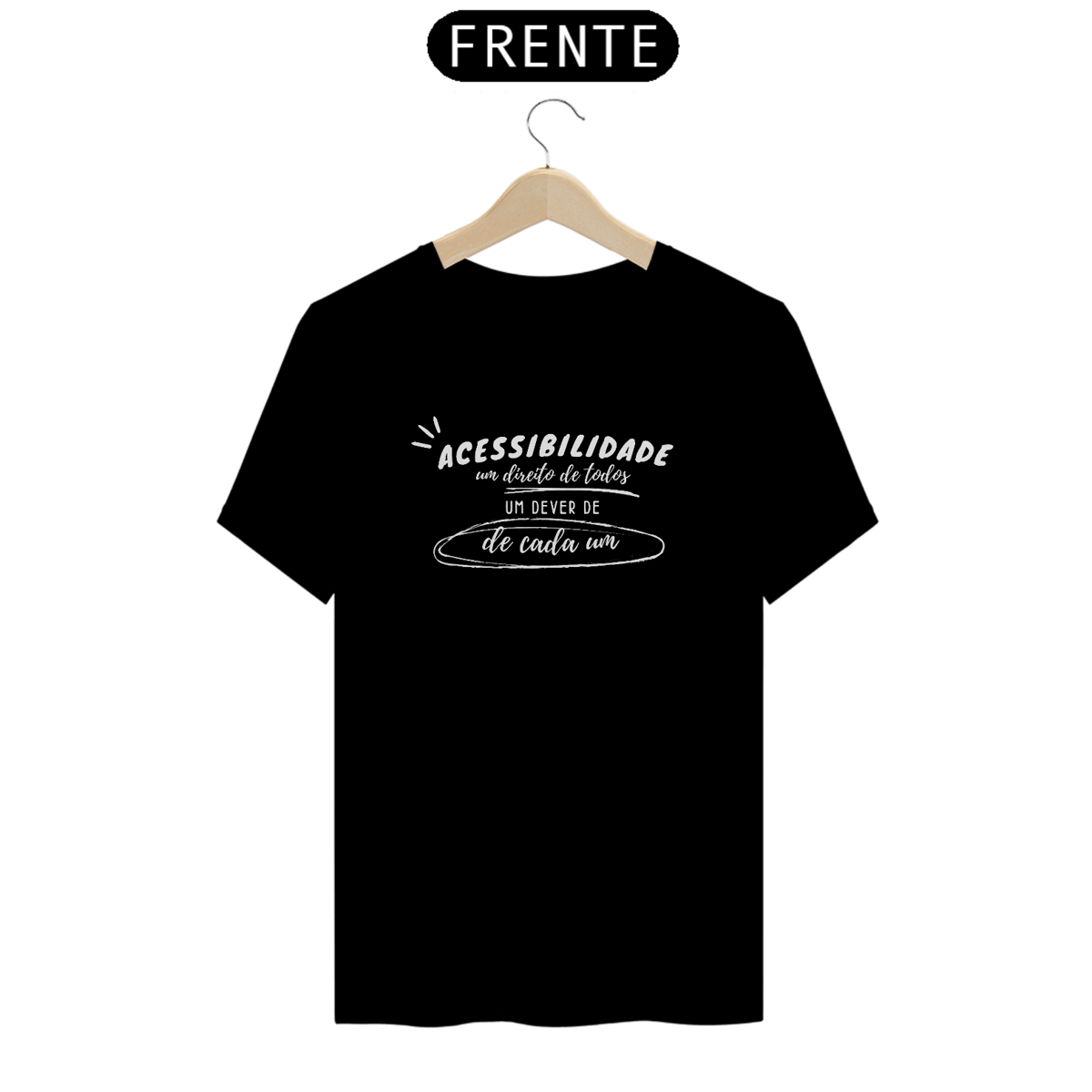 Nome do produto: Camiseta Acessibilidade é um direito