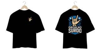 Nome do produto Camiseta oversized Orgulho Surdo