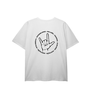Nome do produto Camiseta Plus Size Sinal de Respeito