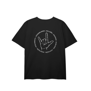 Camiseta Plus Size Sinal de Respeito