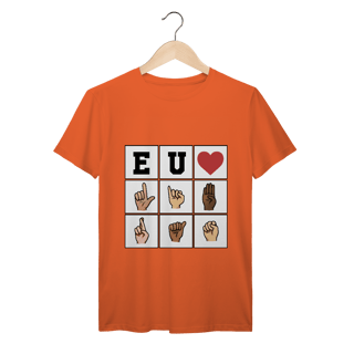 Nome do produto Eu ❤️ Libras - Camiseta Premium