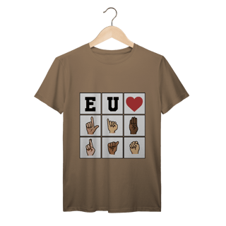 Nome do produto Eu ❤️ Libras - Camiseta Premium