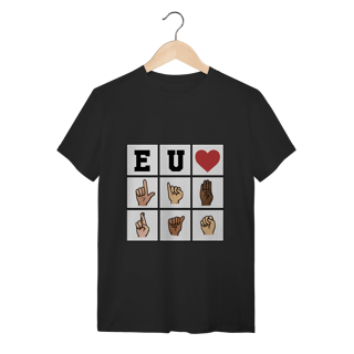 Eu ❤️ Libras - Camiseta Conforto