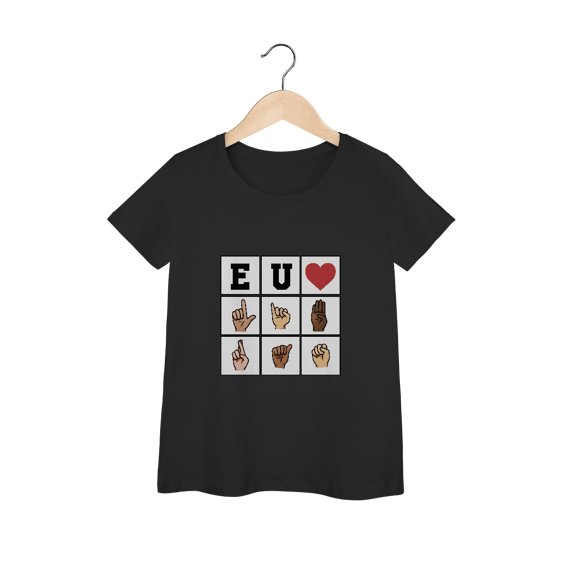 Eu ❤️ Libras - Baby Look Premium