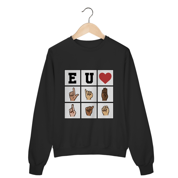 Eu ❤️ Libras - Moletom Premium