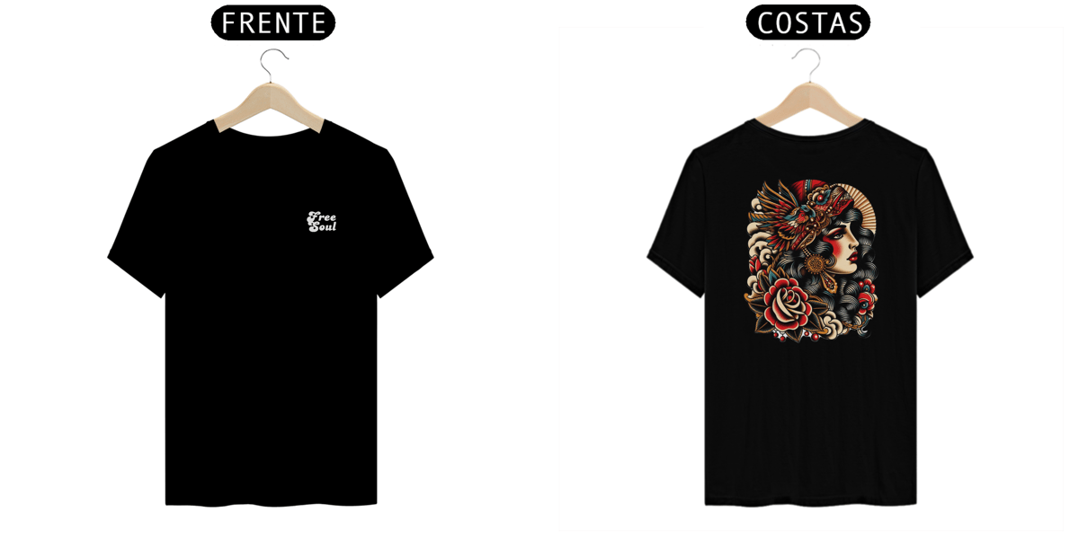 Nome do produto: Camiseta Free Soul Edition Dark