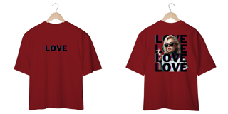 Nome do produto Camiseta Overside Love
