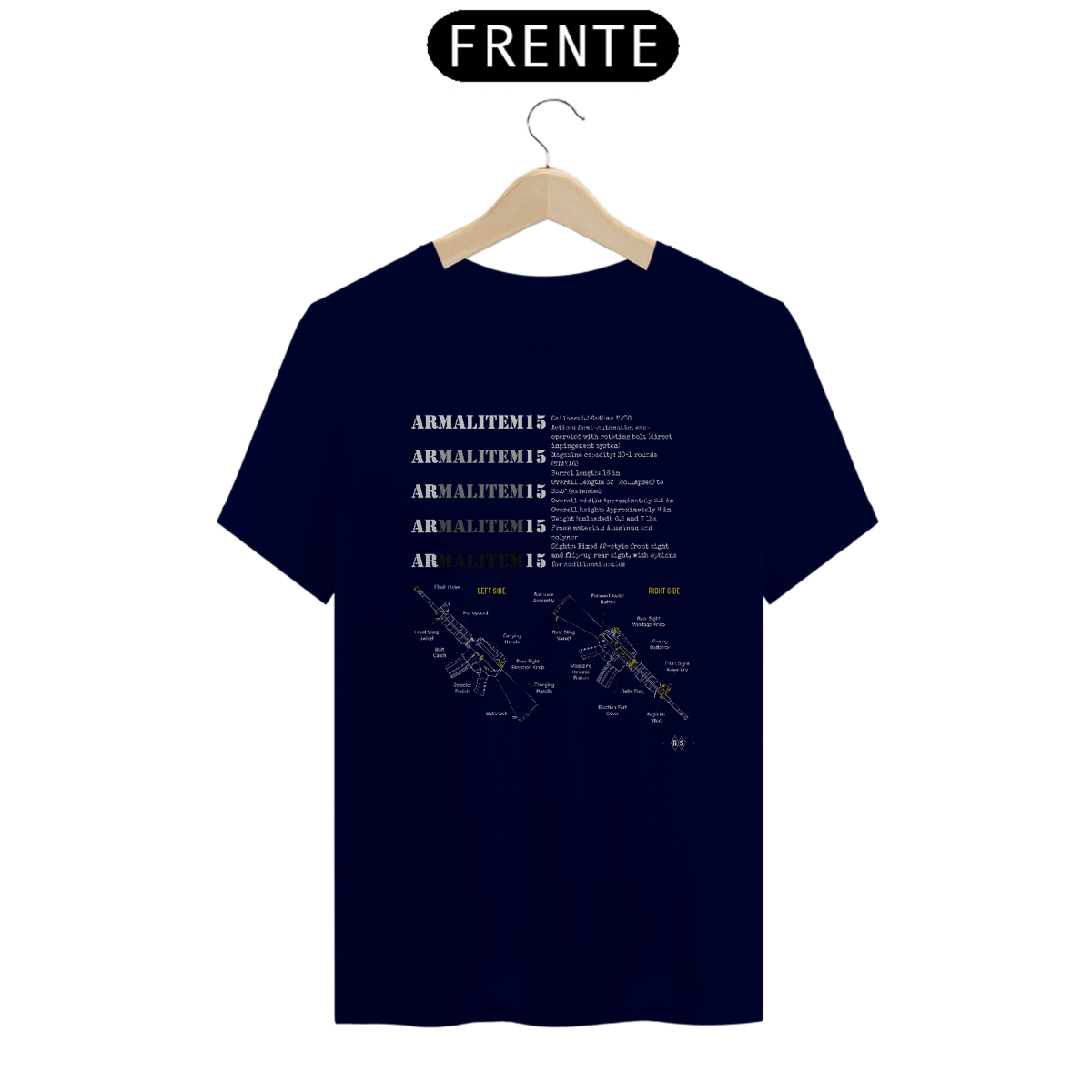 Nome do produto: Camiseta AR15