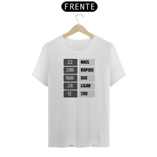 Nome do produto Camiseta Pense Rápido