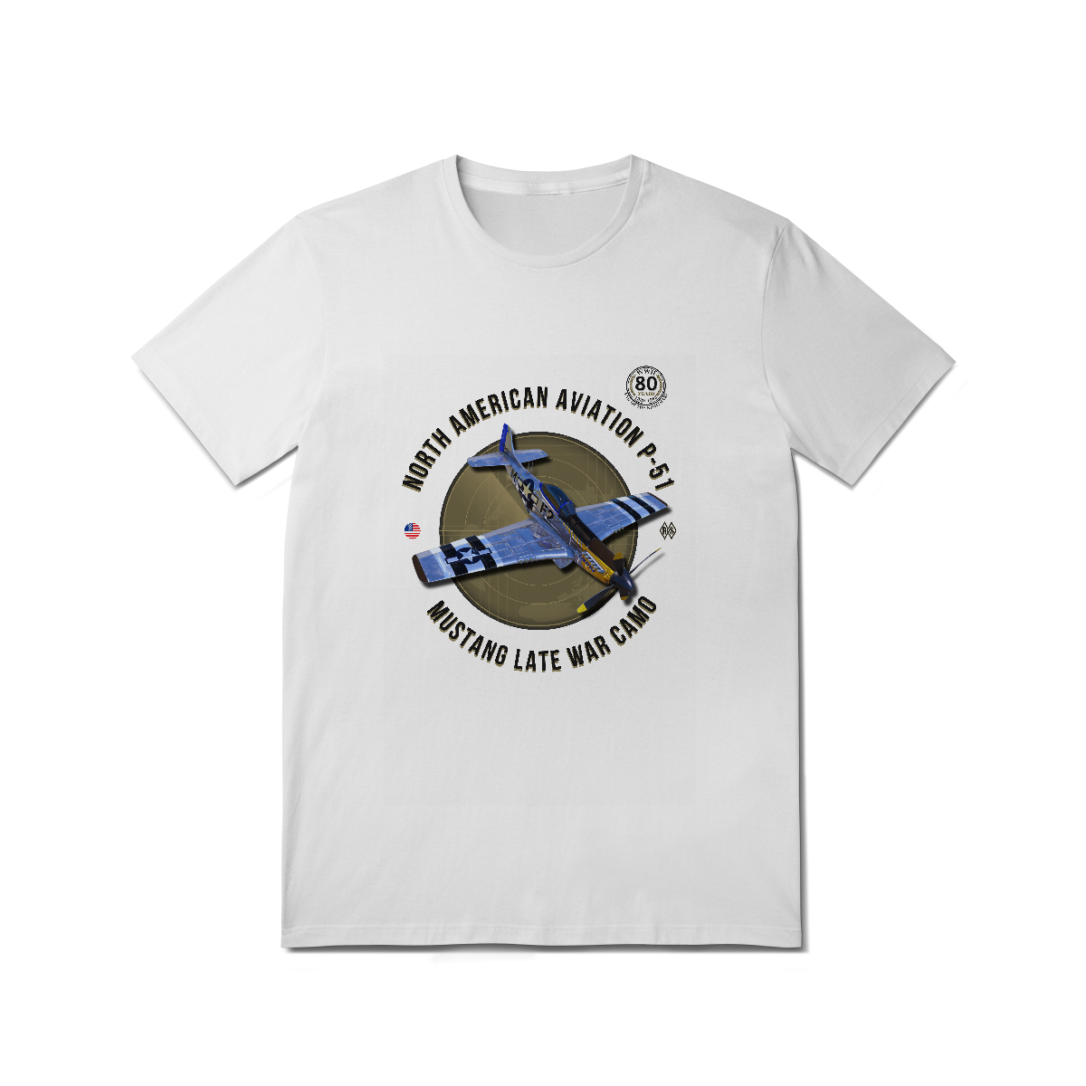 Nome do produto: Camiseta P-51 Mustang
