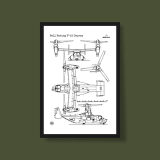 Nome do produtoPoster Bell Boeing V-22 Osprey - A Revolução Voadora
