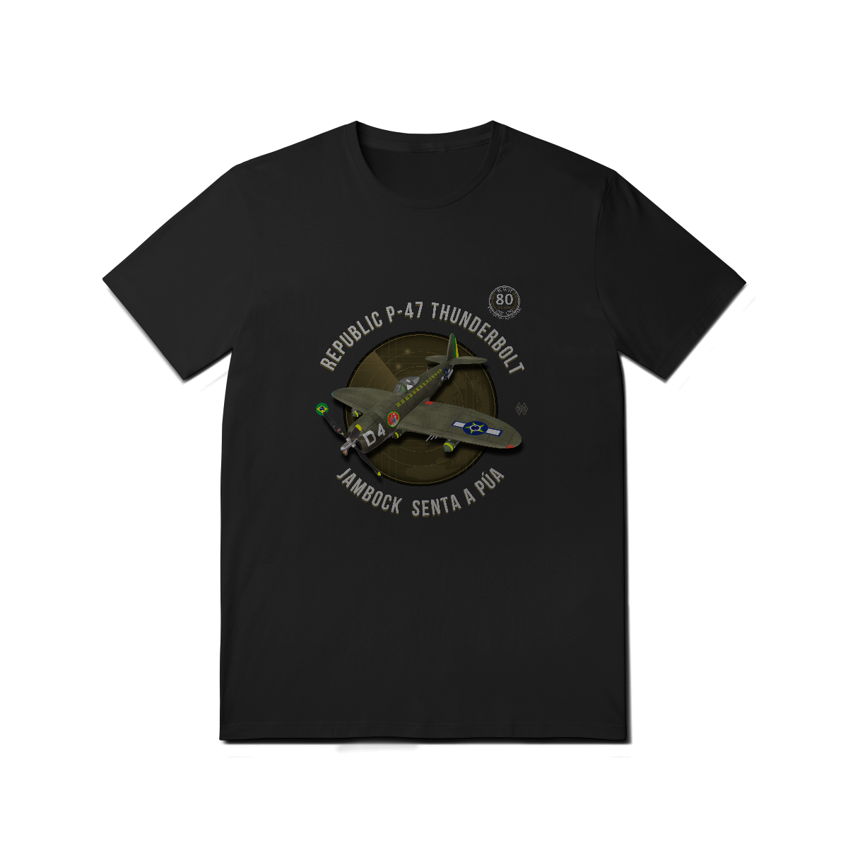 Nome do produto: Camiseta P47-Thunderbolt Jambock Senta a Púa
