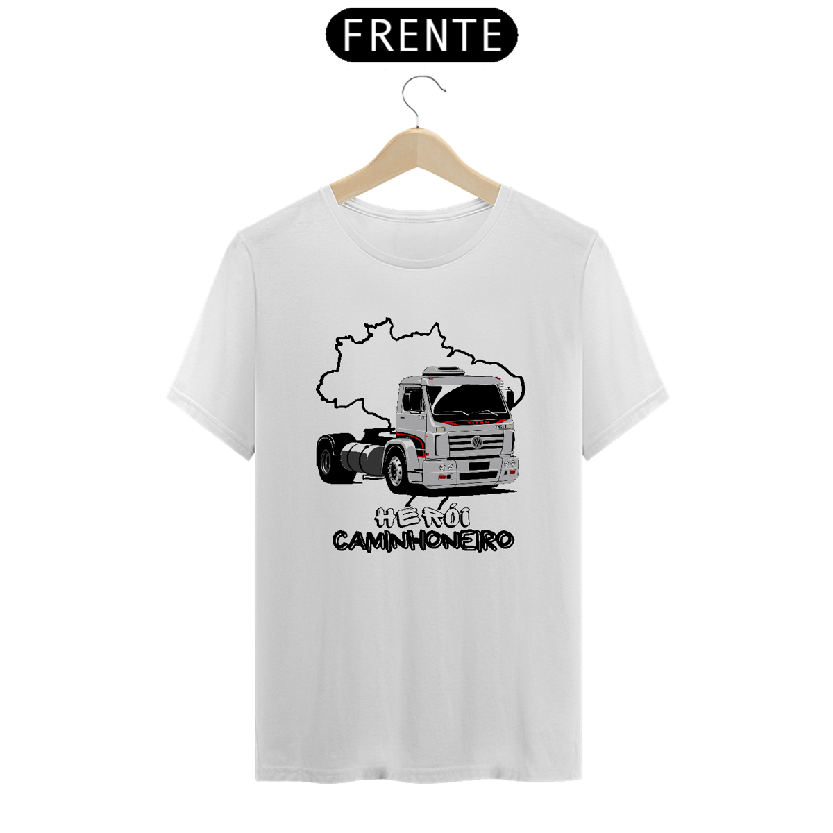 Nome do produto: Camiseta Herói Caminhoneiro VW Titan