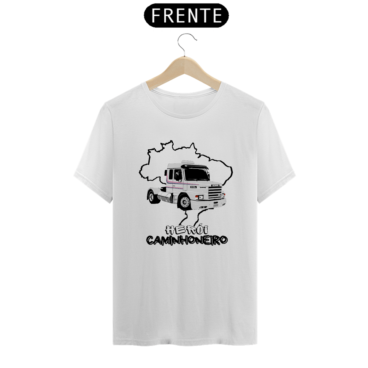 Nome do produto: Camiseta Herói Caminhoneiro Scania 113