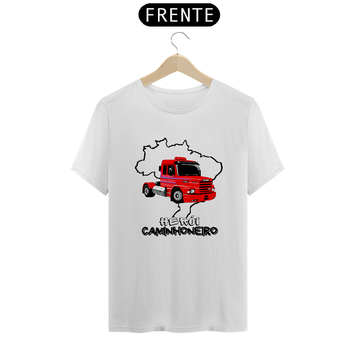 Nome do produto: Camiseta Herói Caminhoneiro Scania 113