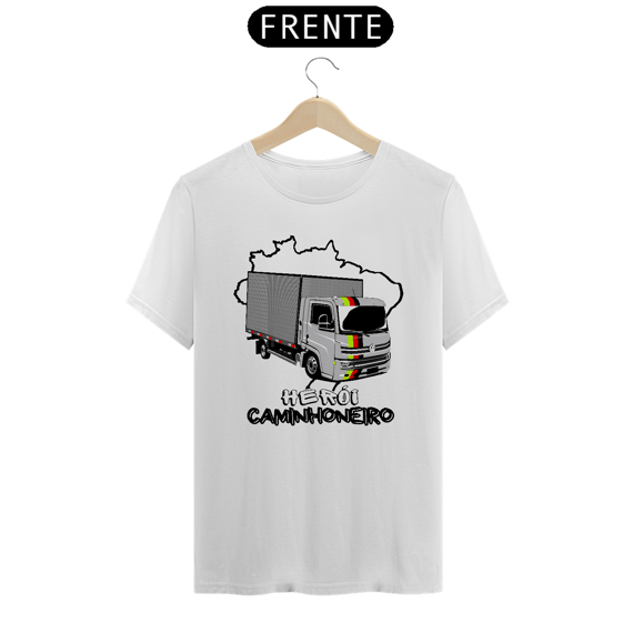 Camiseta Herói Caminhoneiro Baú 3/4