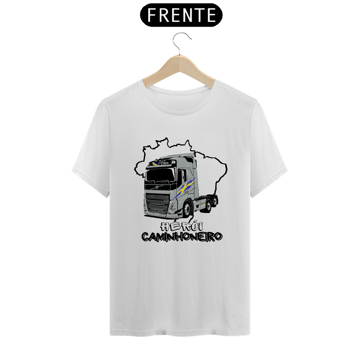 Nome do produto: Camiseta Herói Caminhoneiro FH 16