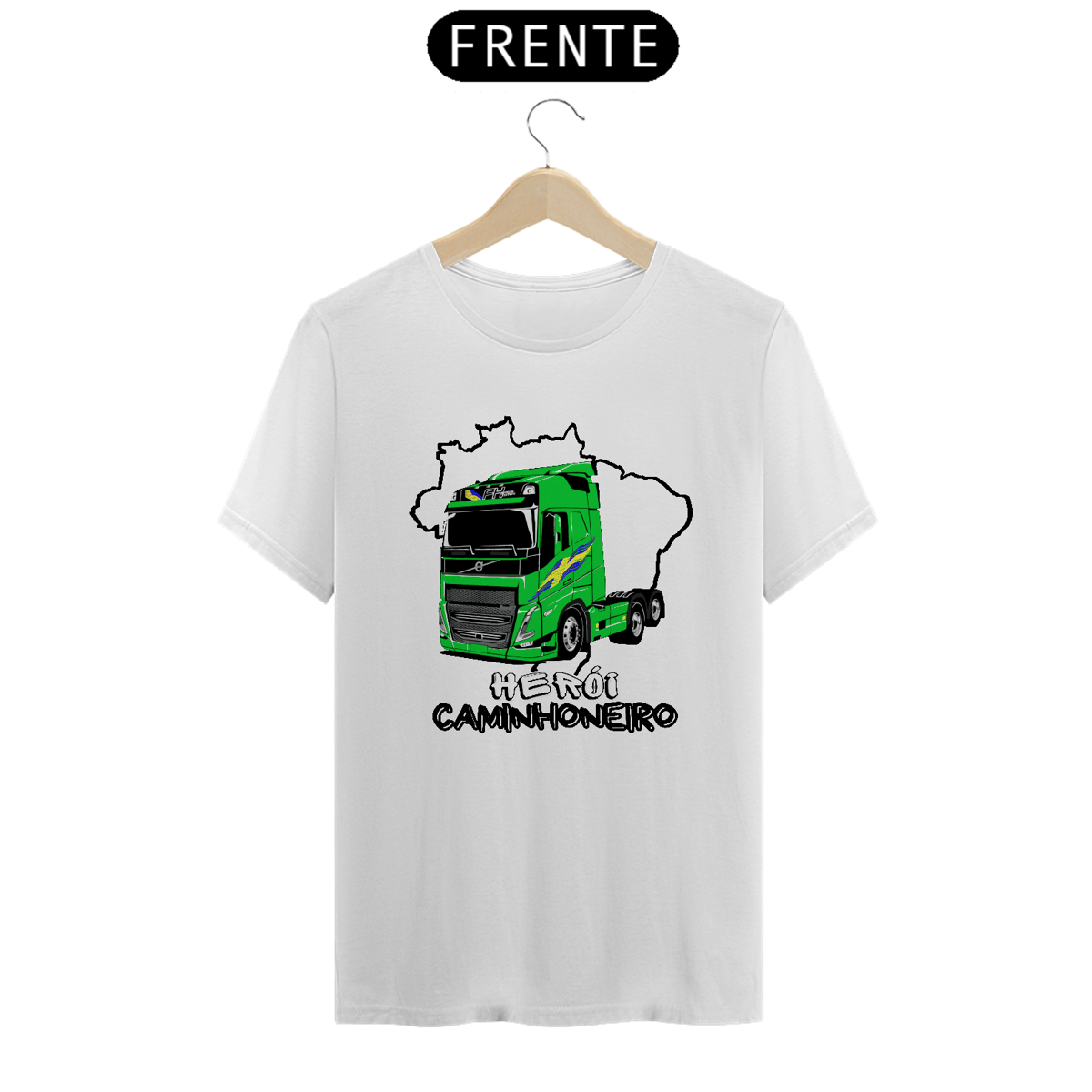 Nome do produto: Camiseta Herói Caminhoneiro FH 16