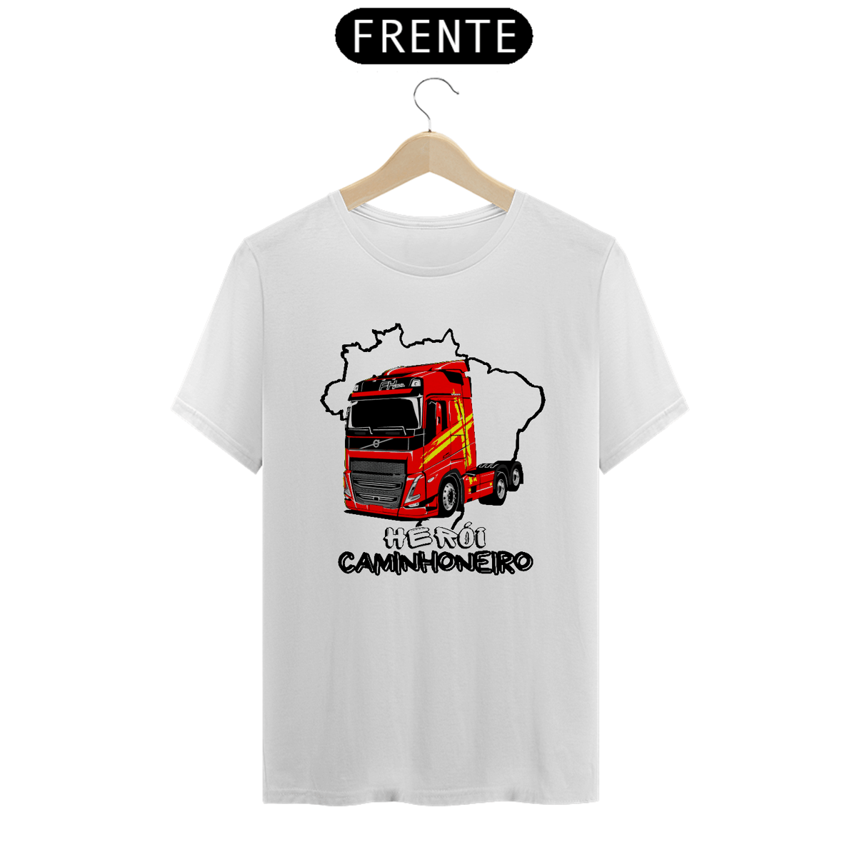 Nome do produto: Camiseta Herói Caminhoneiro FH 16