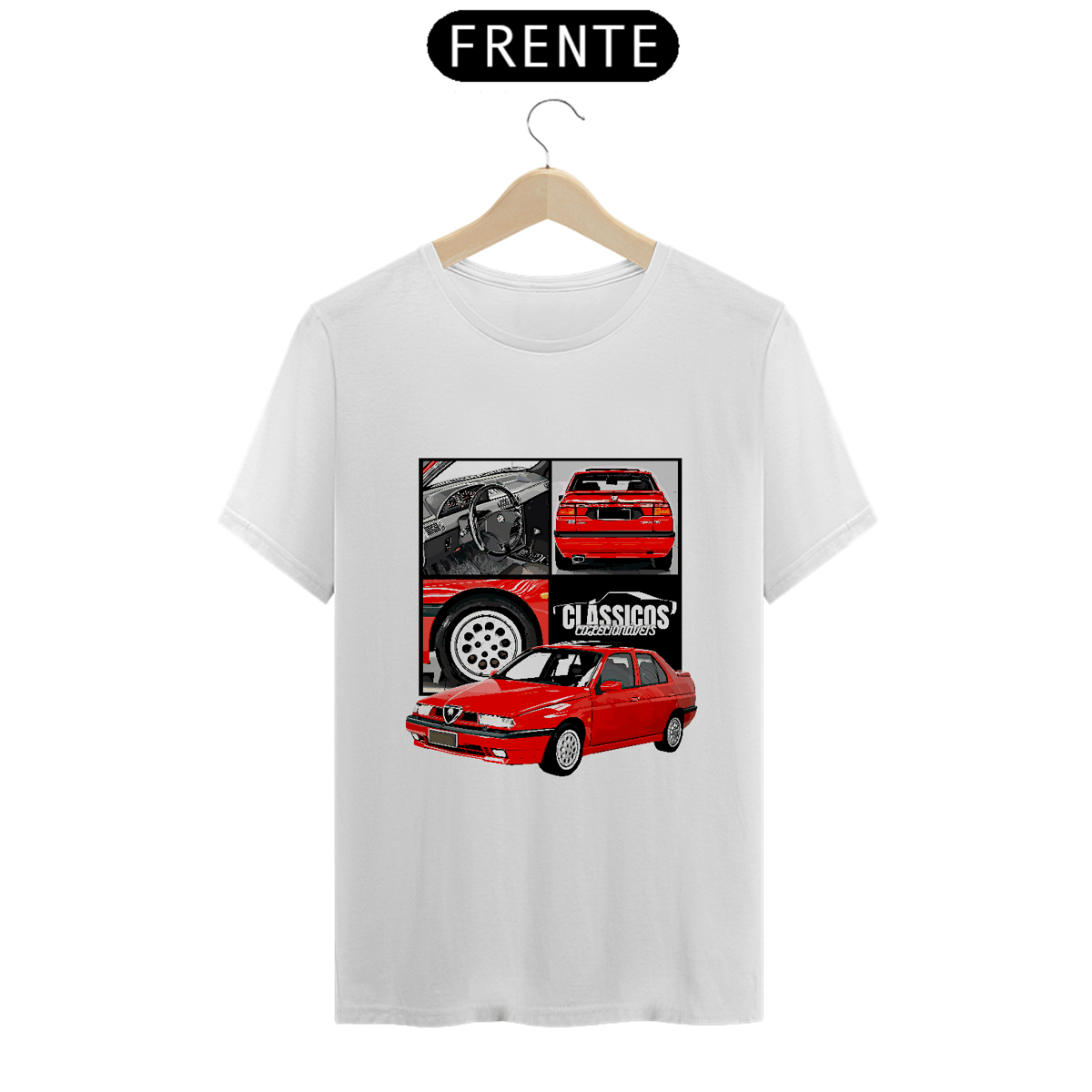 Nome do produto: Camiseta Clássicos Alfa Romeo 155
