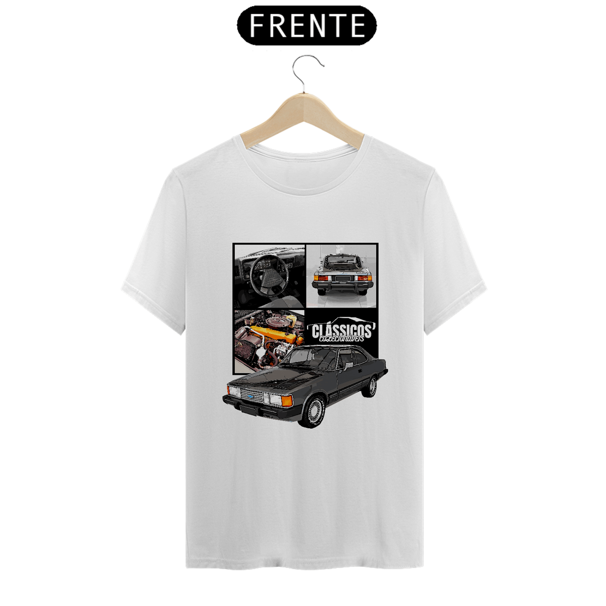 Nome do produto: Camiseta Clássicos GM Opala Coupe 1986