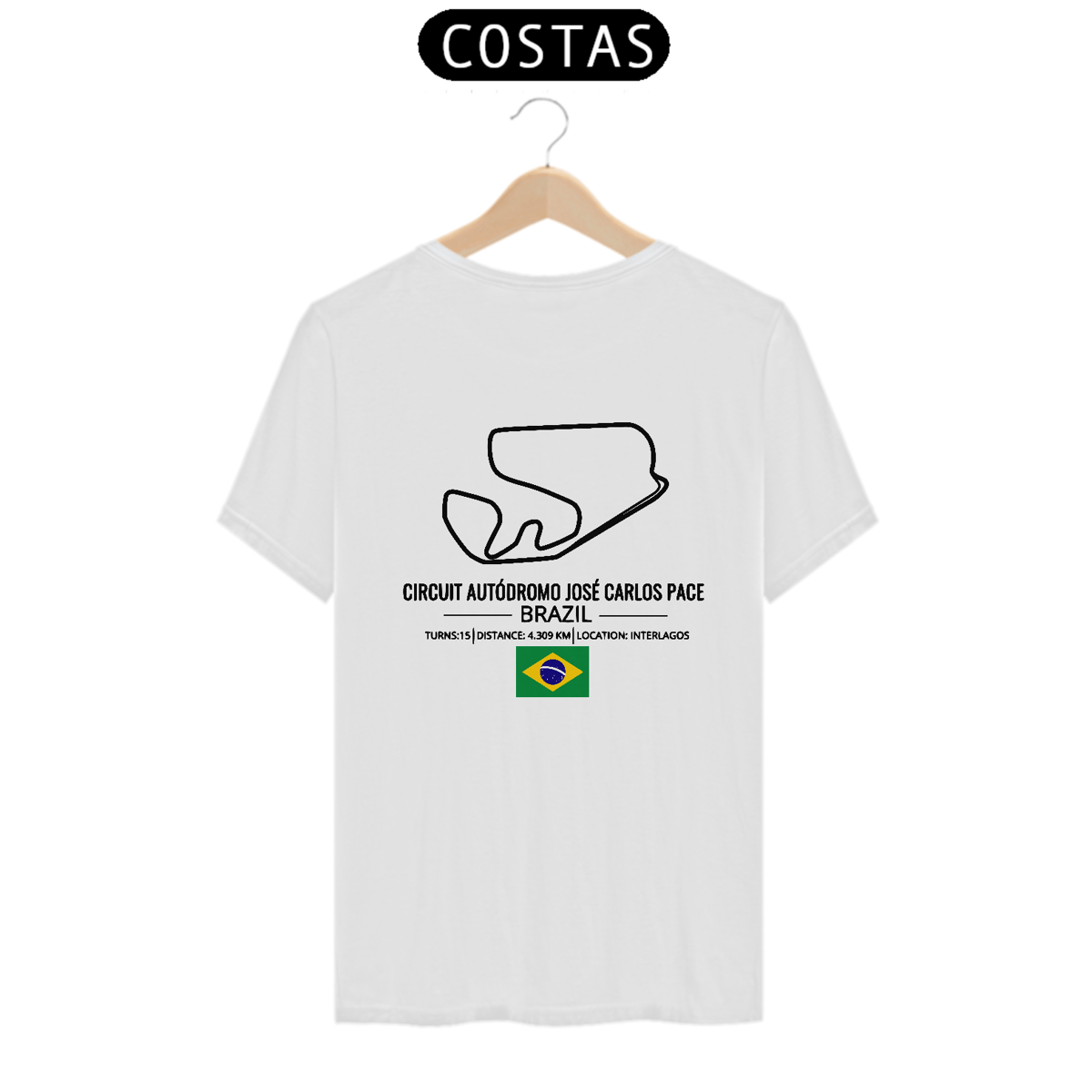 Nome do produto: Camiseta Autódromo José Carlos