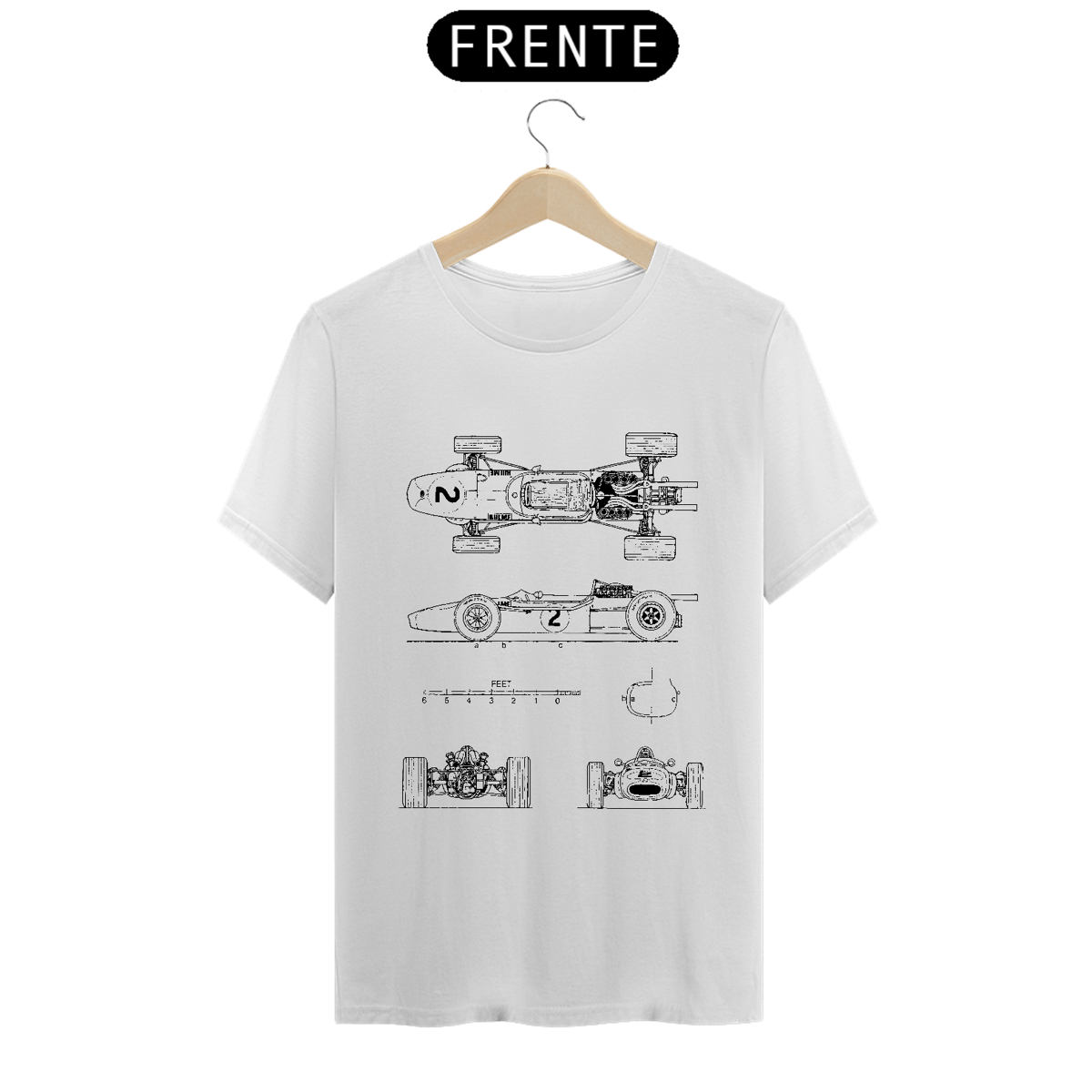Nome do produto: Camiseta Formula 1 Déc 70