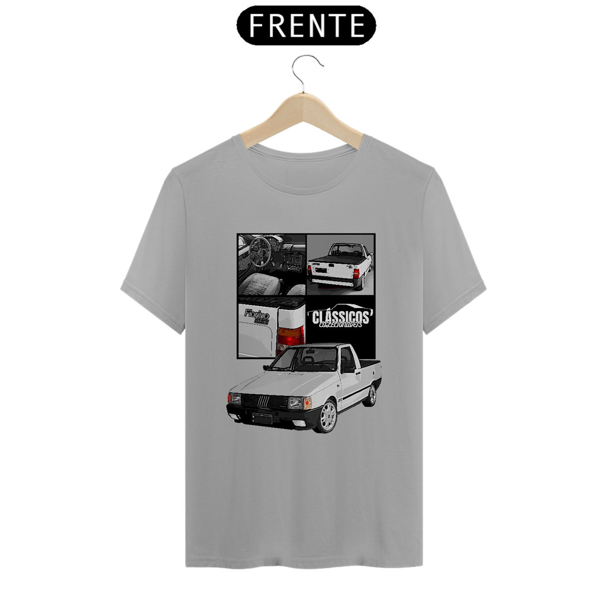 Nome do produto: Camiseta Clássicos Fiat Fiorino Pick Up