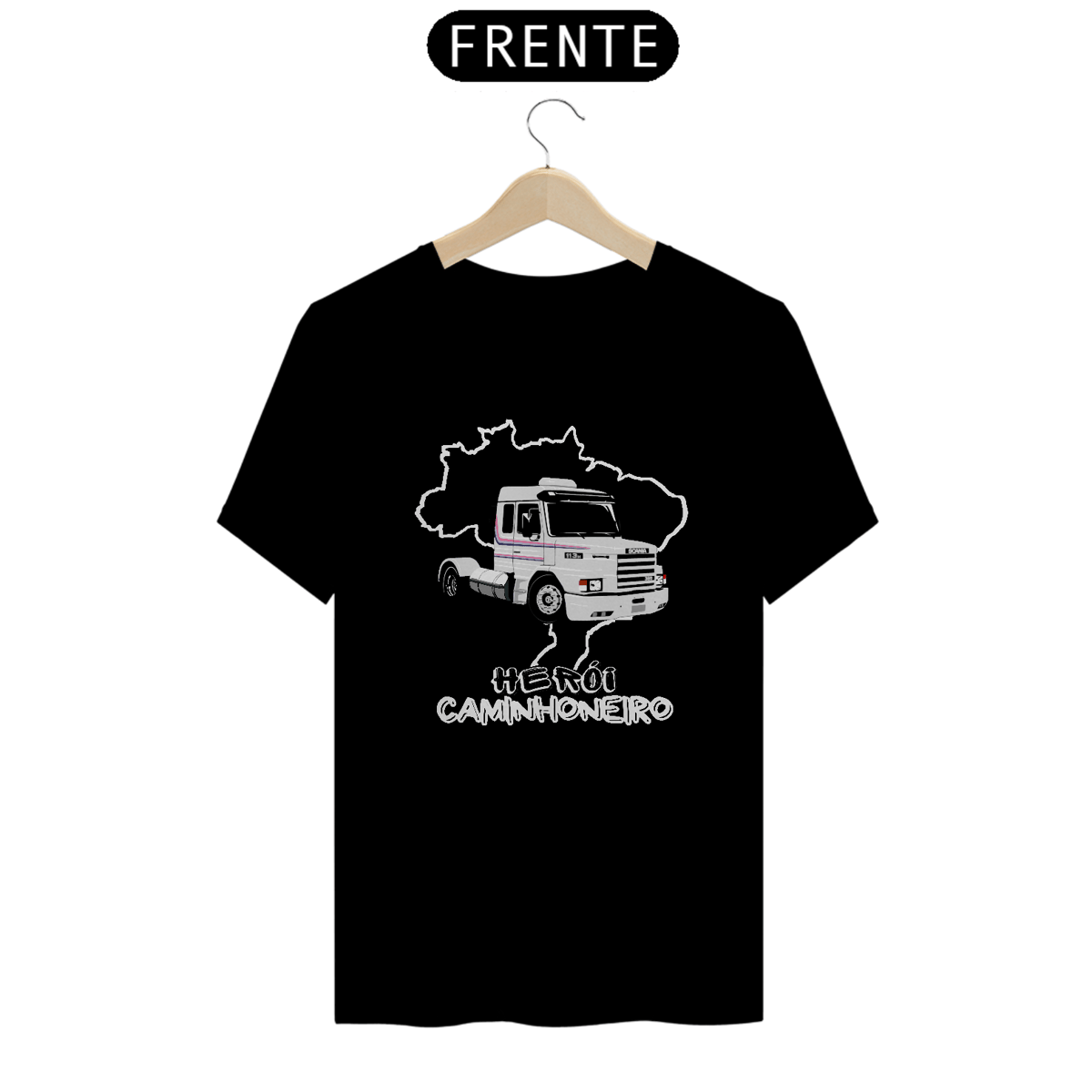 Nome do produto: Camiseta Herói Caminhoneiro Scania 113