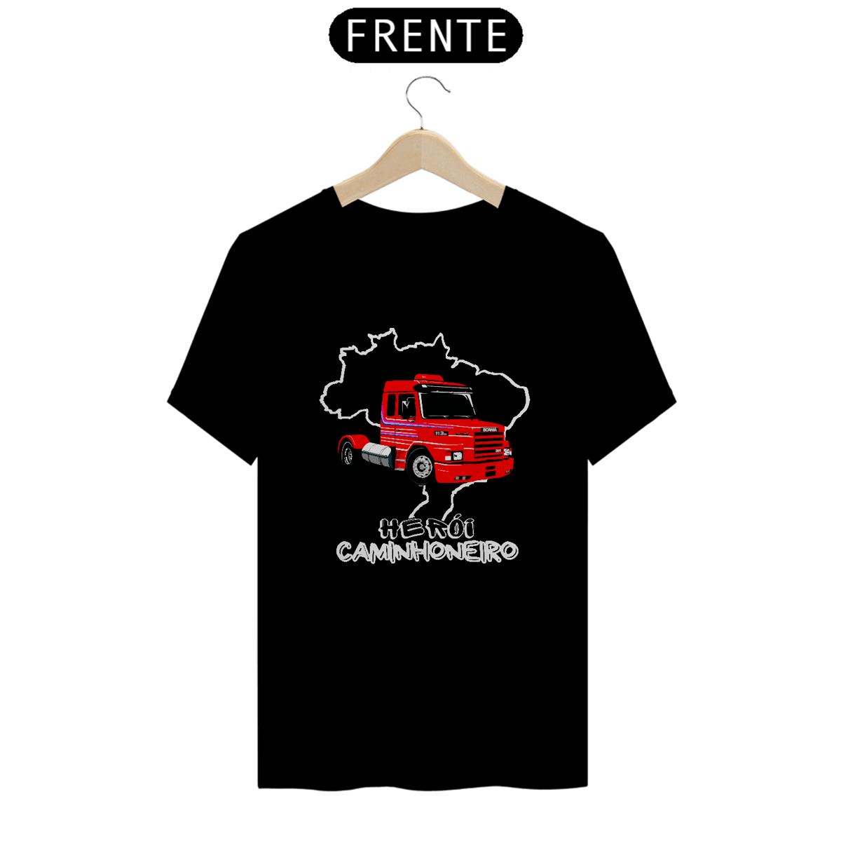 Nome do produto: Camiseta Herói Caminhoneiro Scania 113