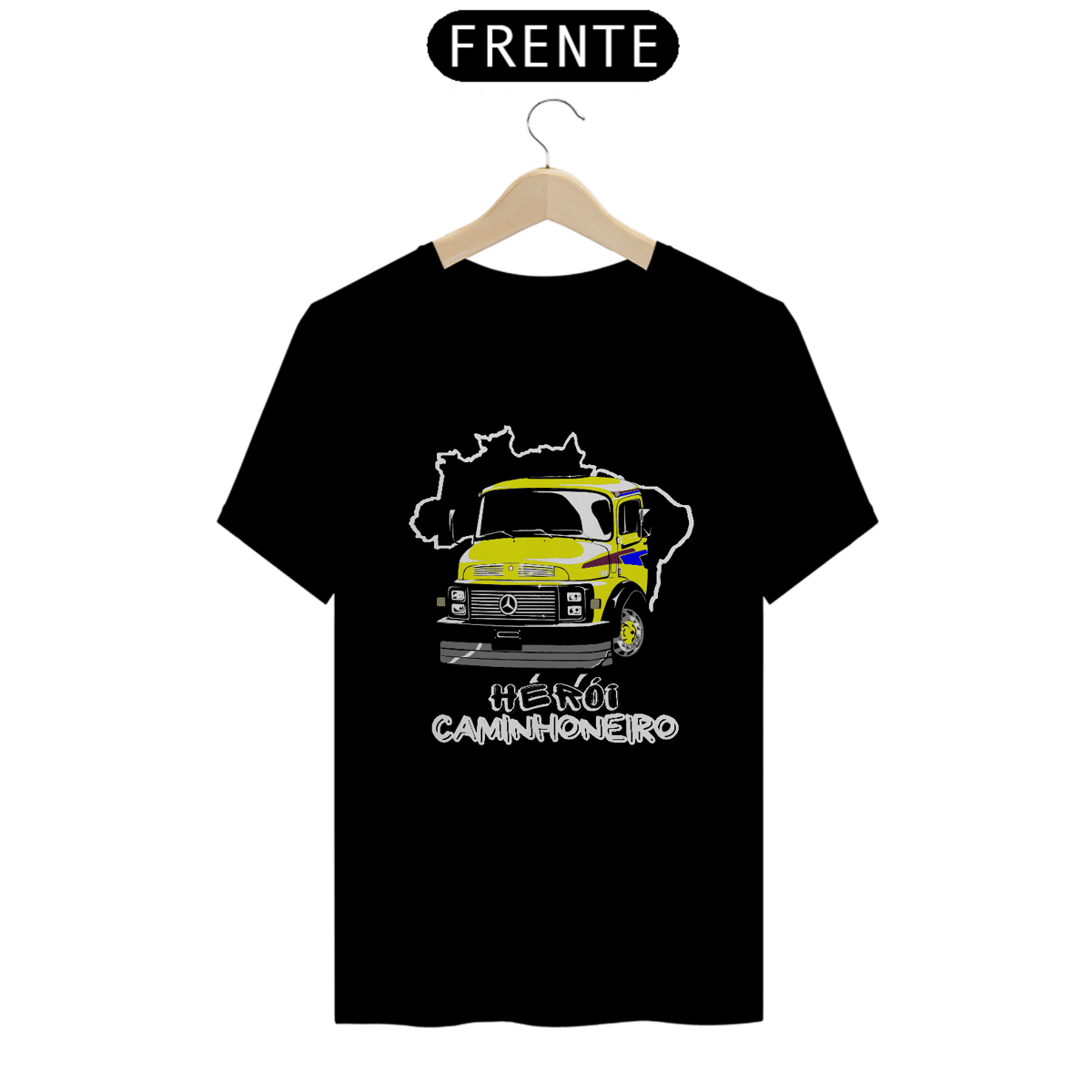 Nome do produto: Camiseta Herói Caminhoneiro MB 1518