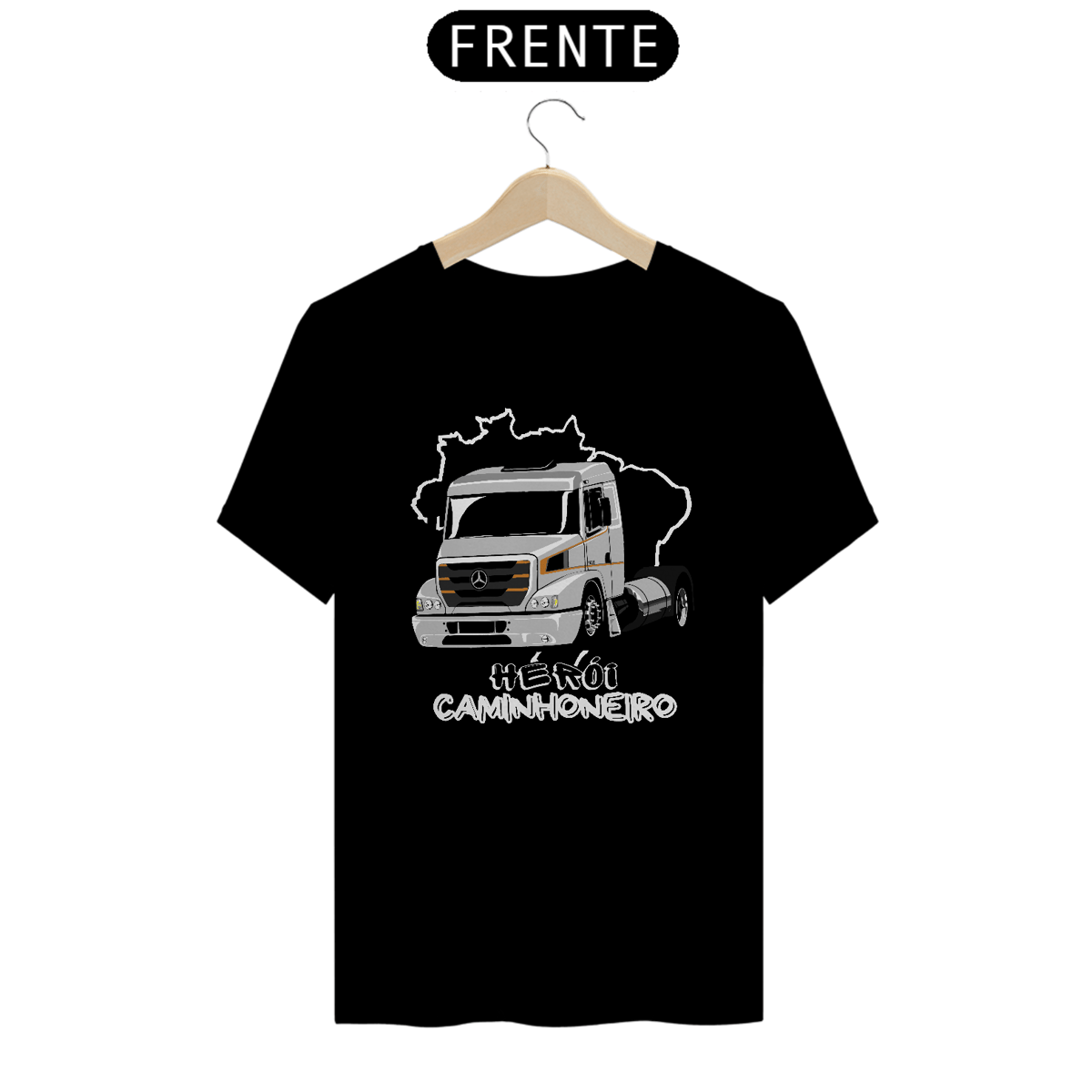 Nome do produto: Camiseta Herói Caminhoneiro MB 1635