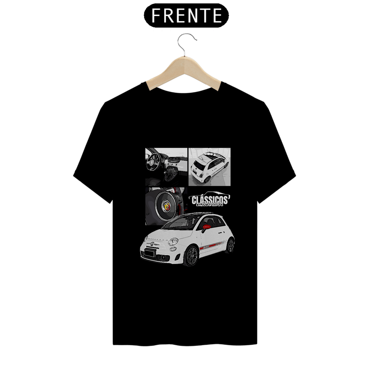 Nome do produto: Camiseta Clássicos Fiat 500 Abarth