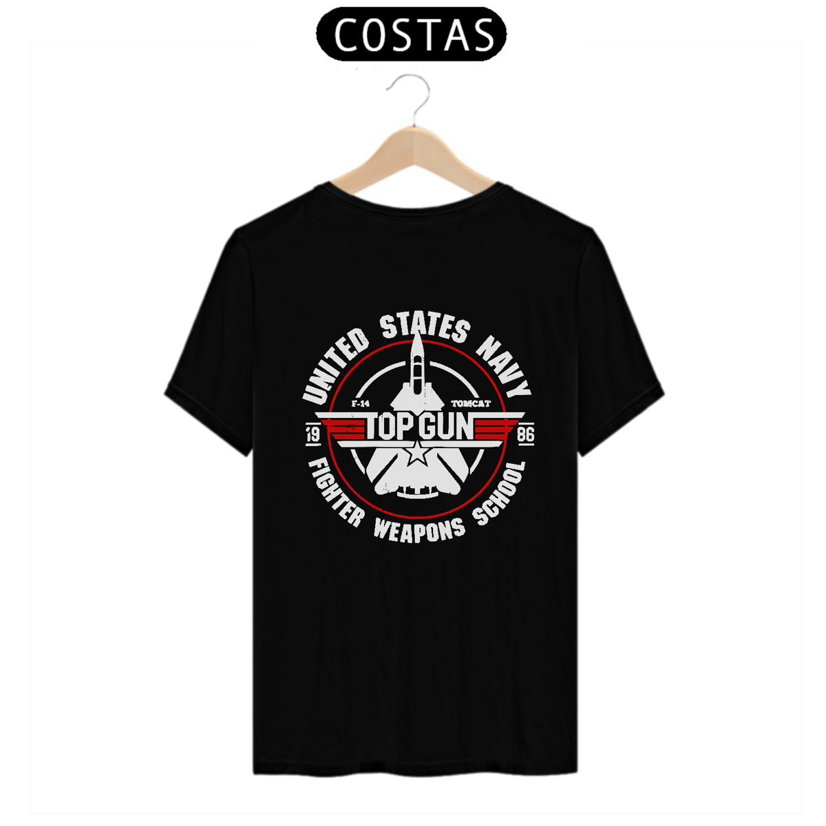 Nome do produto: Camiseta Top Gun (Costas)