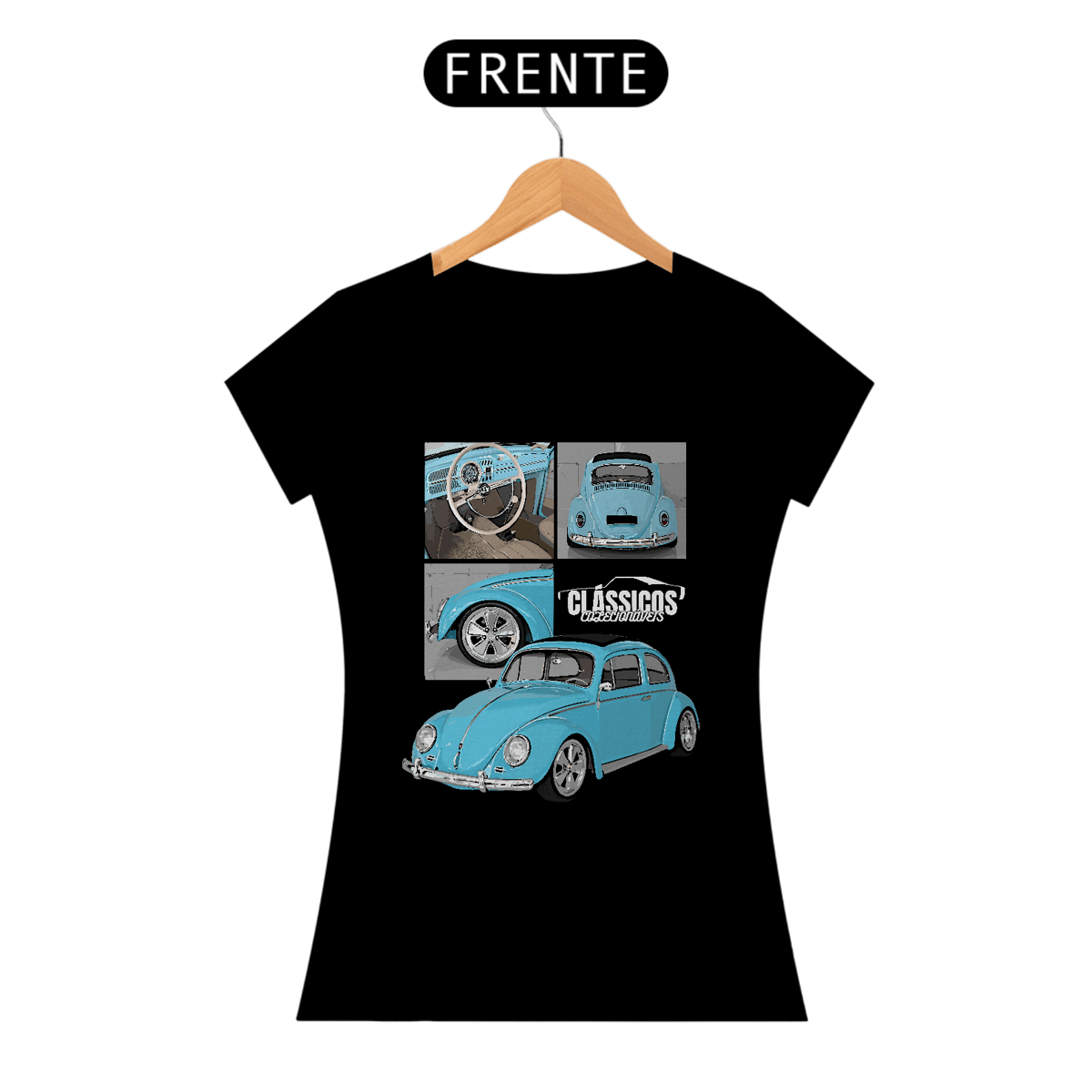 Nome do produto: Camiseta Feminina VW Fusca