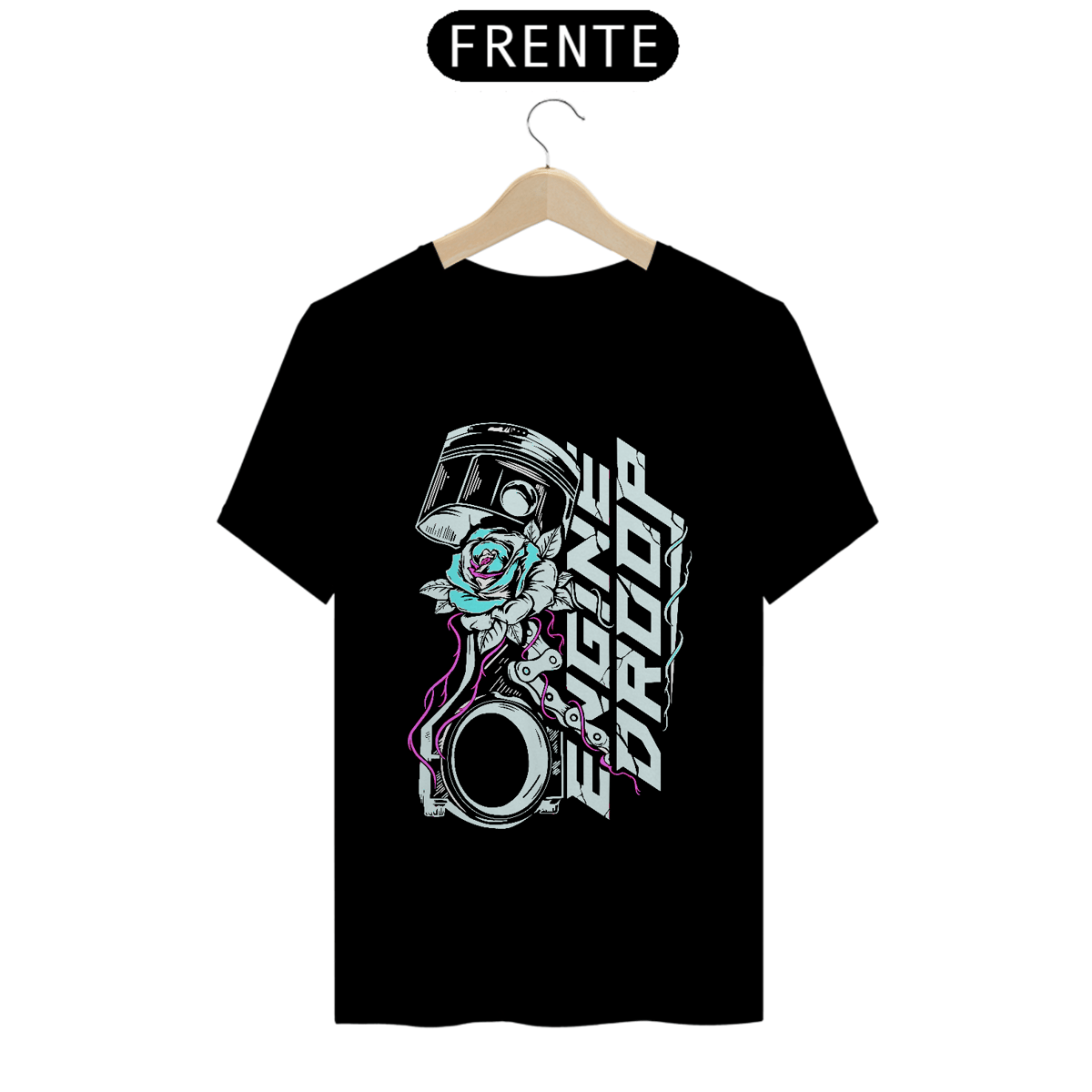 Nome do produto: Camiseta Preta Engine Droop