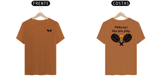 Nome do produto Camisa 100% Algodão - Vou pro Play (Frente e Costas)