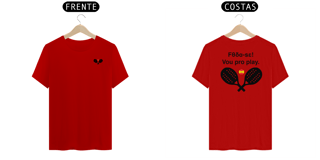 Nome do produto Camisa 100% Algodão - Vou pro Play (Frente e Costas)
