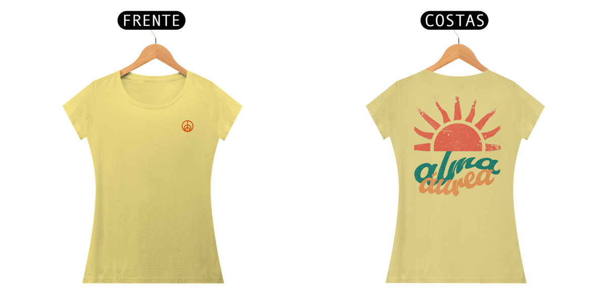 Nome do produto: Camiseta feminina alma áurea