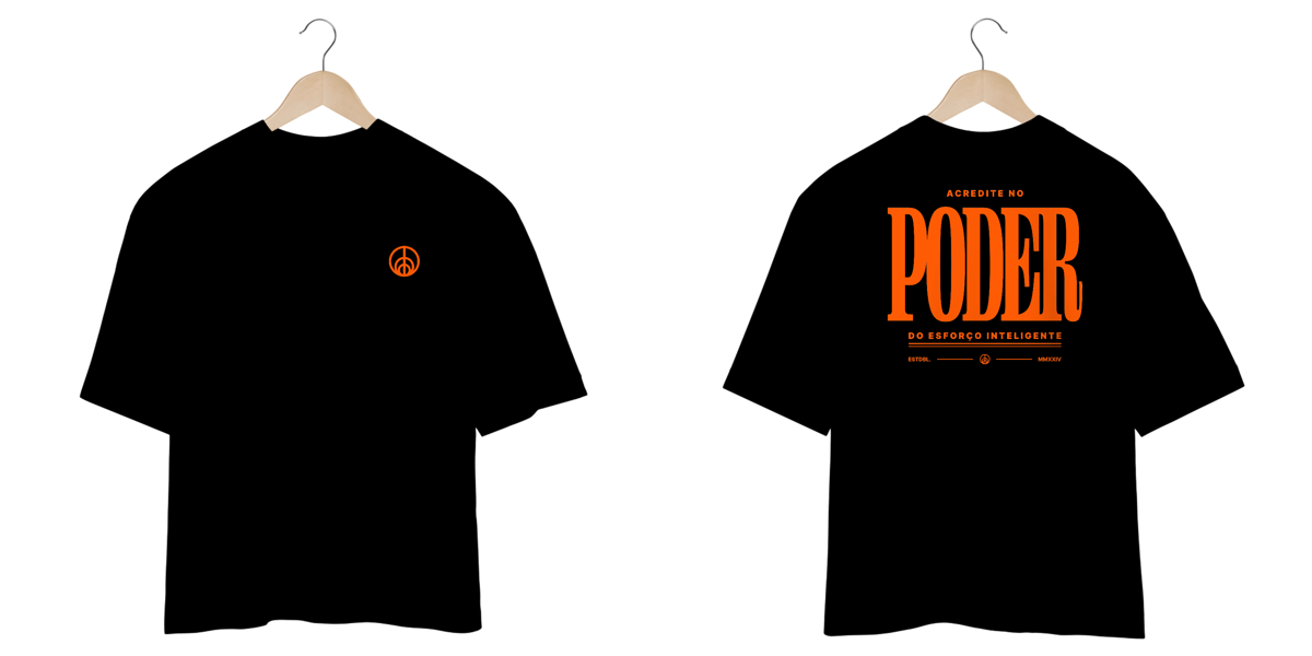 Nome do produto: Camiseta oversized poder do esforço