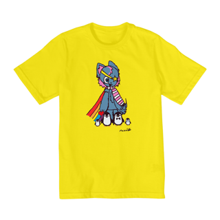 Nome do produto Camiseta da Manú Pinguins Estrela Infantil