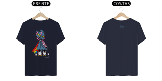 Nome do produto Camiseta da Manú Pinguins Estrela Adulto Escura