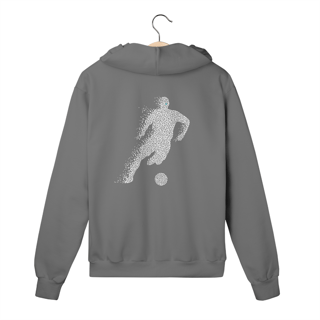 Nome do produto Moleton Futebol Abstrato Cor Zíper