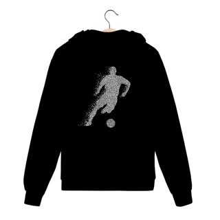 Nome do produto Moleton Futebol Abstrato Cor Zíper