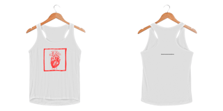 Nome do produto Regata - coração