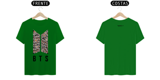 Nome do produto BTS Stickers | Camiseta Colorida
