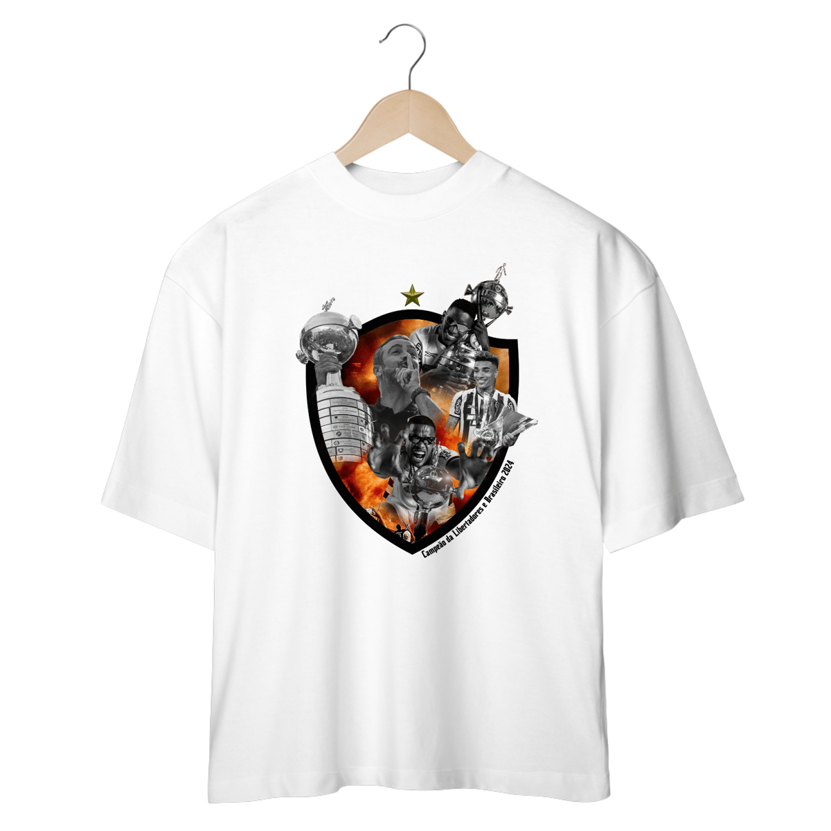 Nome do produto: Oversized Escudo Botafogo Campeão 2024