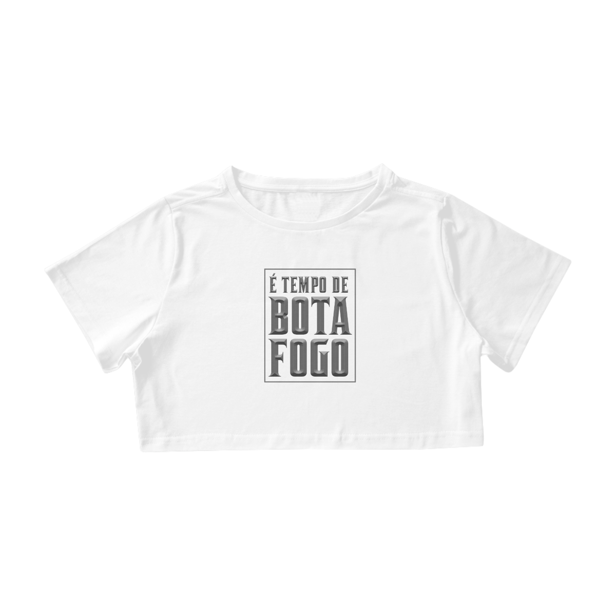 Nome do produto: Cropped É Tempo de Botafogo